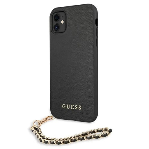 Калъф Guess Saffiano Chain за iPhone 11 6.1’’ / Xr - черен
