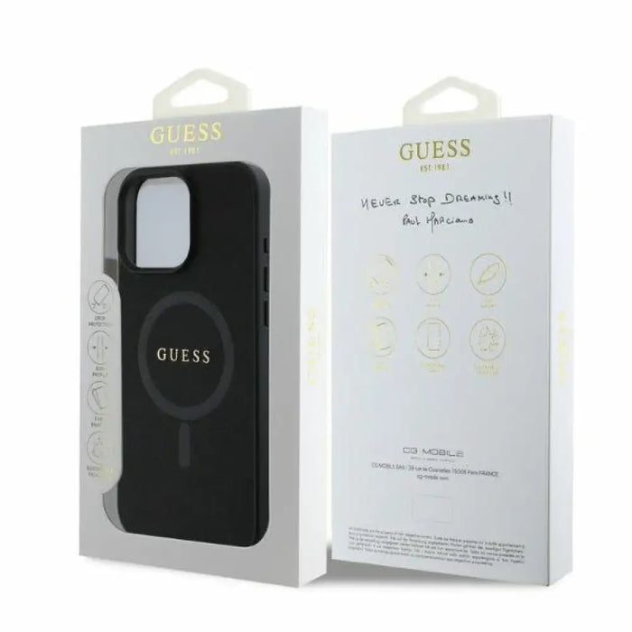 Калъф Guess Saffiano Classic Logo MagSafe за iPhone 16 Pro