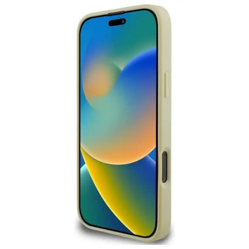 Калъф Guess Saffiano Peony Classic Logo MagSafe за iPhone