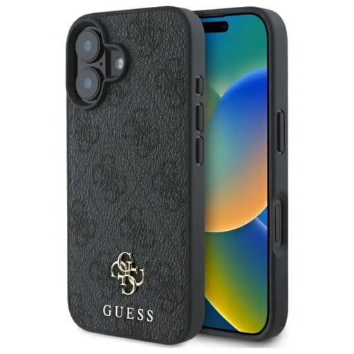 Калъф Guess Small Classic MagSafe за iPhone 16 - черен
