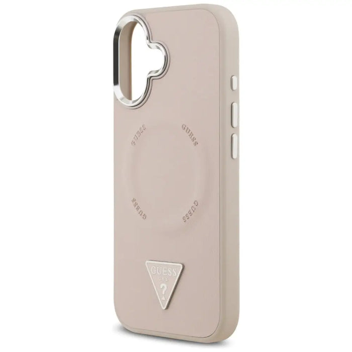 Калъф Guess Triangle Logo MagSafe за iPhone 17 - розов