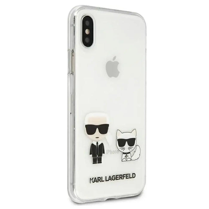 Калъф Karl Lagerfeld Karl & Choupette за iPhone X / Xs