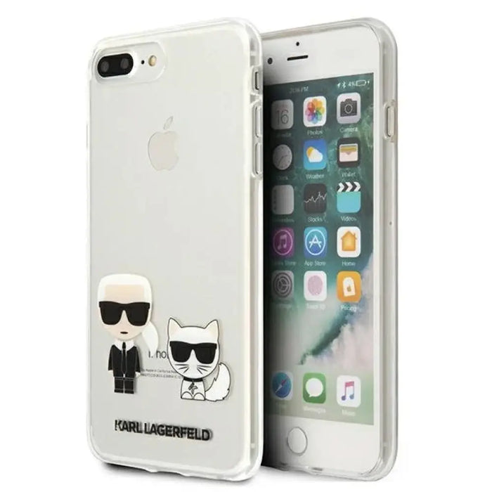 Калъф Karl Lagerfeld Karl & Choupette за iPhone 7 / 8 Plus