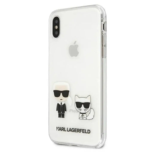 Калъф Karl Lagerfeld Karl & Choupette за iPhone X / Xs