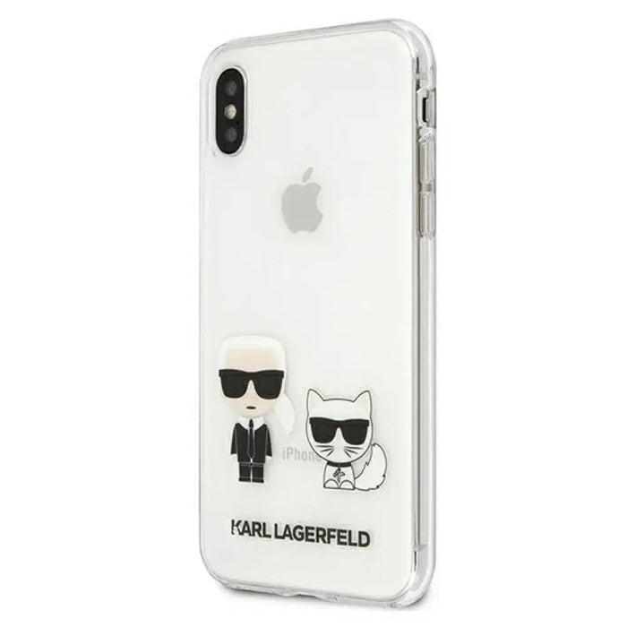 Калъф Karl Lagerfeld Karl & Choupette за iPhone X / Xs