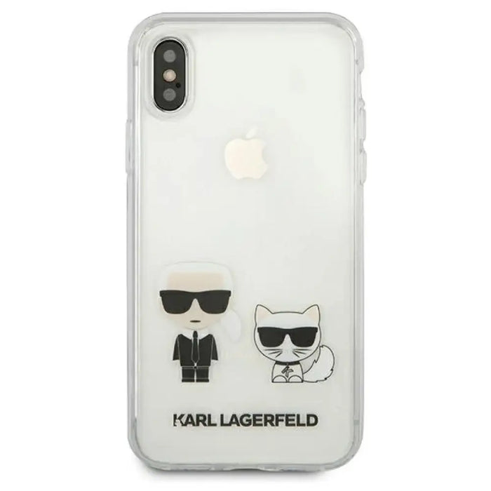 Калъф Karl Lagerfeld Karl & Choupette за iPhone X / Xs