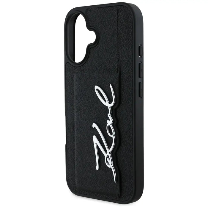 Калъф Karl Lagerfeld HC Grained PU Cardslot Metal Signature