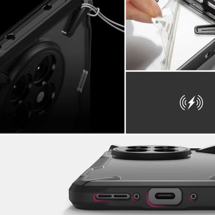 Калъф Ringke Fusion X за OnePlus 13R - Clear Black