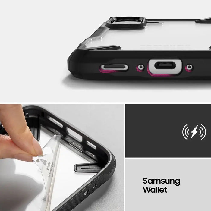 Калъф Ringke Fusion X за Samsung Galaxy A36 / A56 5G - черен