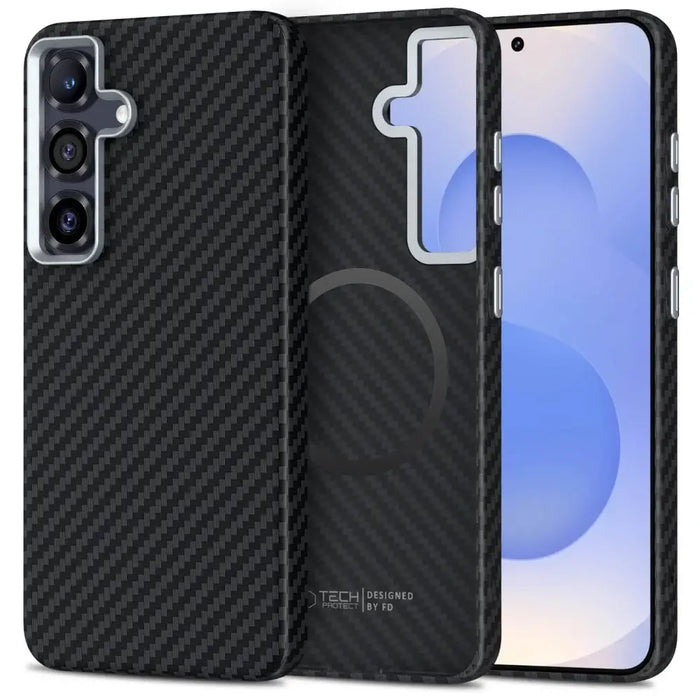 Калъф Tech-Protect Ion Carbon MagSafe за Samsung Galaxy S25