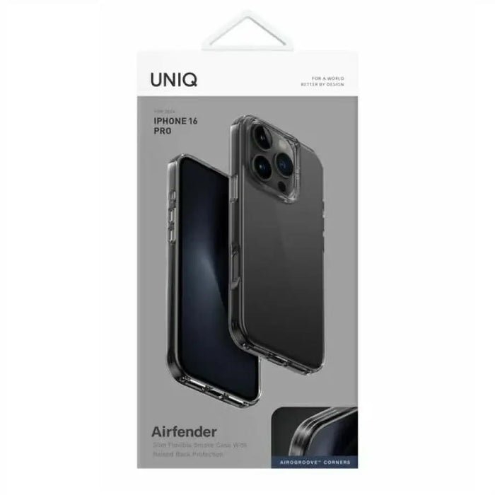 Калъф Uniq Air Fender за iPhone 16 Pro - сив