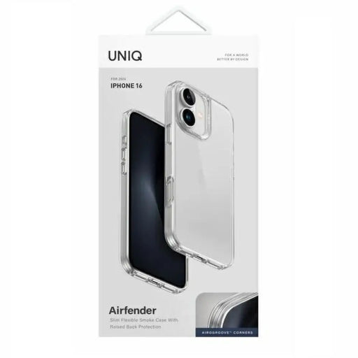 Калъф Uniq Air Fender за iPhone 16 - прозрачен