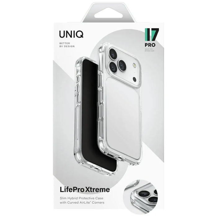 Калъф Uniq Lifepro Xtreme за iPhone 17 Pro - прозрачен