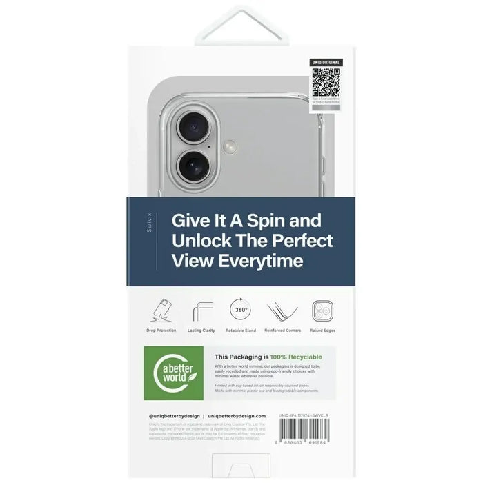 Калъф Uniq Swivix 360 Rotating Kickstand Case за iPhone 16