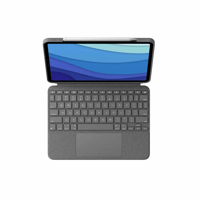 Калъф за iPad и клавиатура Logitech 920 010145 Сив QWERTY