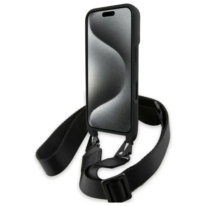 Калъф за iPhone 16 BMW M Edition Carbon Stripe & Strap