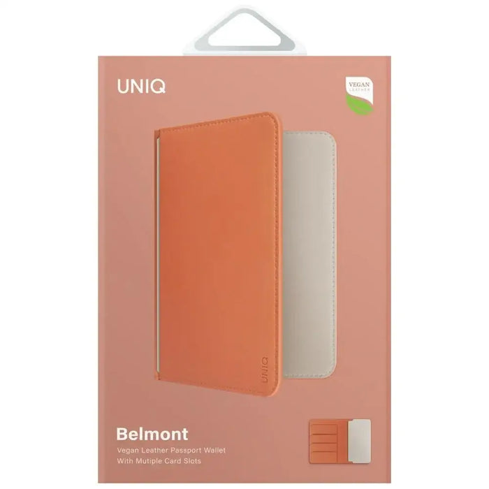 Калъф за паспорт Uniq Belmont с блокиране на RFID - слонова