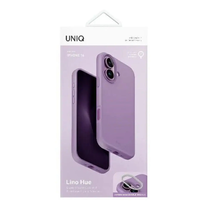 Калъф за зареждане Uniq Lino Hue Magclick за iPhone 16