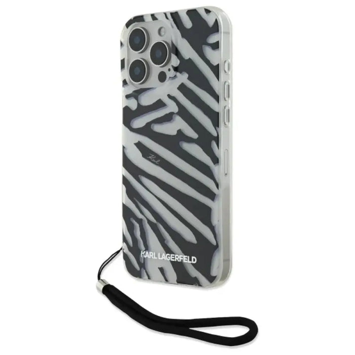 Калъф Karl Lagerfeld IML Zebra Pattern & Cord iPhone 16 Pro