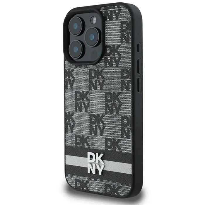 Калъф DKNY Checkered Pattern & Printed Stripes за iPhone 16