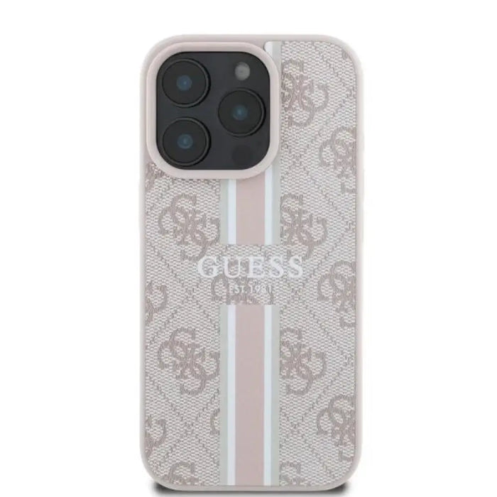 Калъф Guess 4G Printed Stripes MagSafe за iPhone 16 Pro