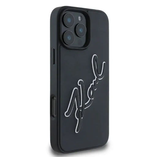 Karl Lagerfeld 3D Rubber Bicolor Signature Case за iPhone