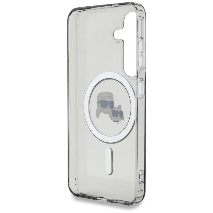 Karl Lagerfeld Button Karl & Choupette Heads Printed Logo