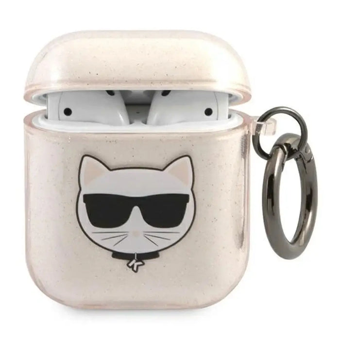 Karl Lagerfeld Glitter Choupette Case за AirPods 1 / 2