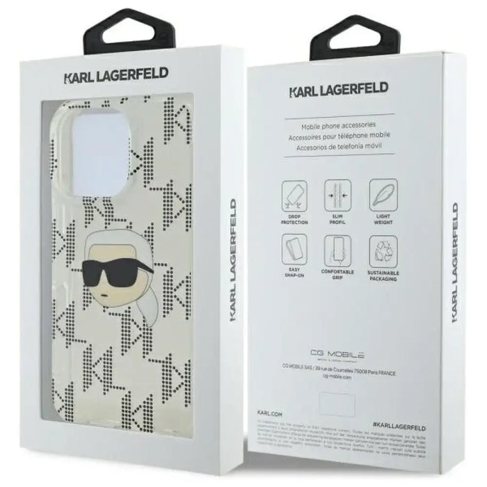 Karl Lagerfeld IML Karl Head галваничен калъф за iPhone 16