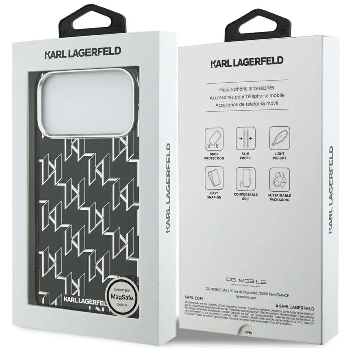 Karl Lagerfeld IML KL Monogram MagSafe Case за iPhone 17