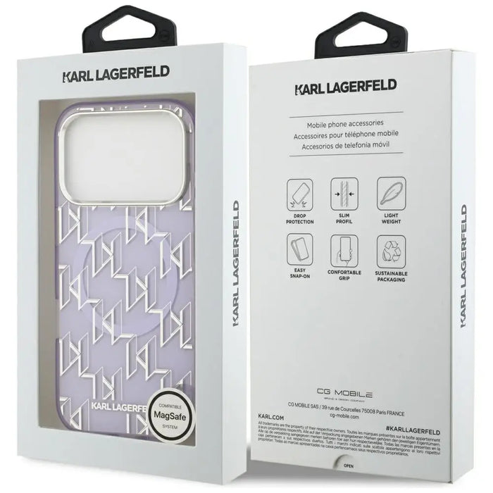 Karl Lagerfeld IML KL Monogram MagSafe Case за iPhone 17