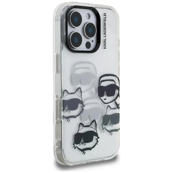 Karl Lagerfeld IML Multi K&C Head Pattern Case за iPhone 16