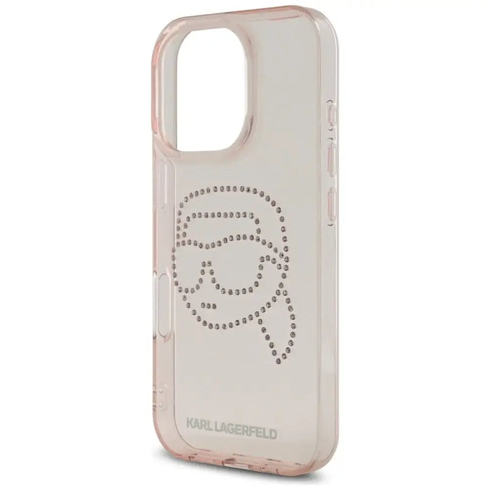 Karl Lagerfeld IML Rhinestones Karl Head Case за iPhone 16