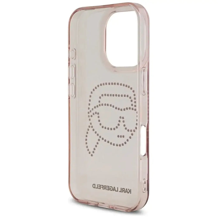 Karl Lagerfeld IML Rhinestones Karl Head Case за iPhone 16