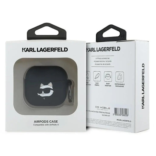 Karl Lagerfeld KLA4RUNCHK AirPods 4 калъф черен/черен