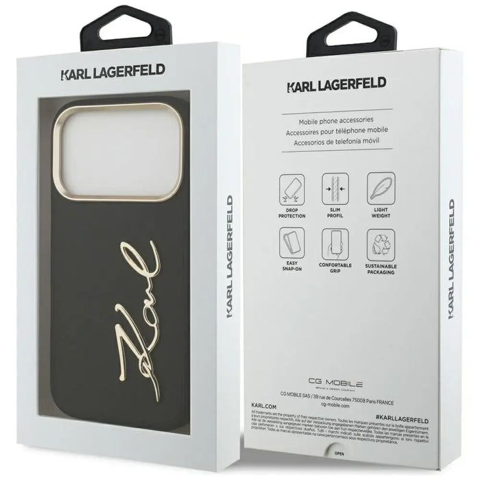 Karl Lagerfeld Karl Script Logo Case за iPhone 17 Pro