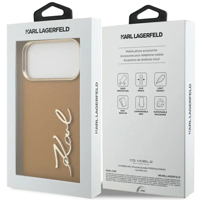 Karl Lagerfeld Karl Script Logo Case за iPhone 17 Pro Max