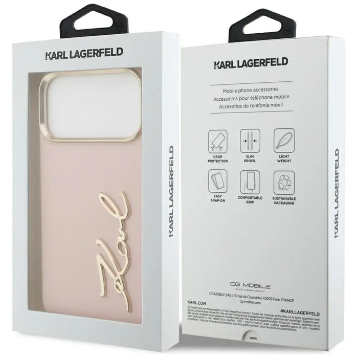 Karl Lagerfeld Karl Script Logo Case за iPhone 17 Pro Max