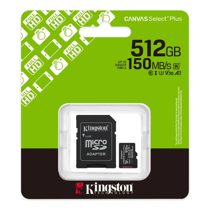 Карта памет Kingston Canvas Select Plus microSDXC 512GB