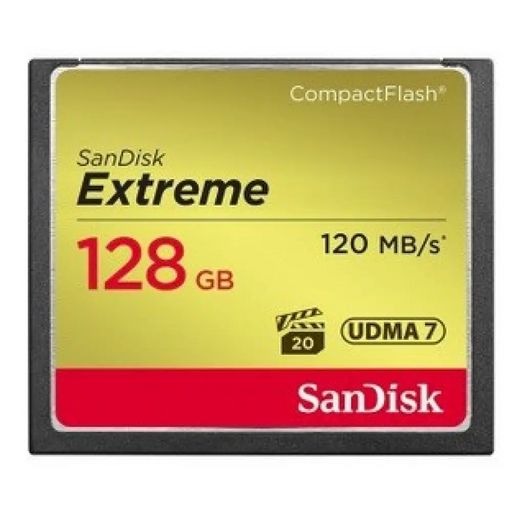 Карта памет SANDISK Extreme® CompactFlash® Memory Card 128Gb