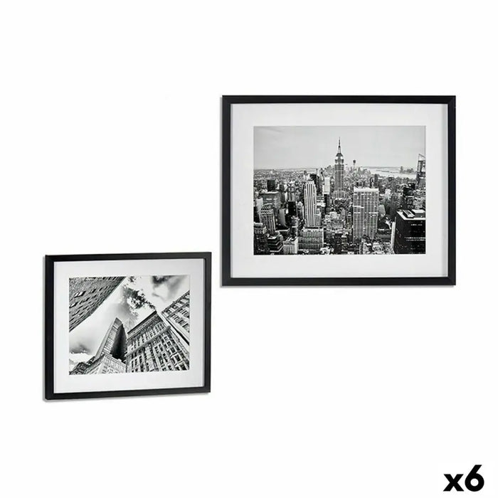 Картина Gift Decor 94951 94951 Черен Дървен Cтъкло Сграда