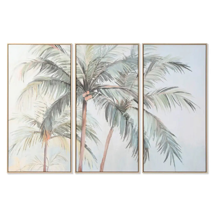 Картина Home ESPRIT Зелен Палми Тропически 180 x 4 x 120 cm
