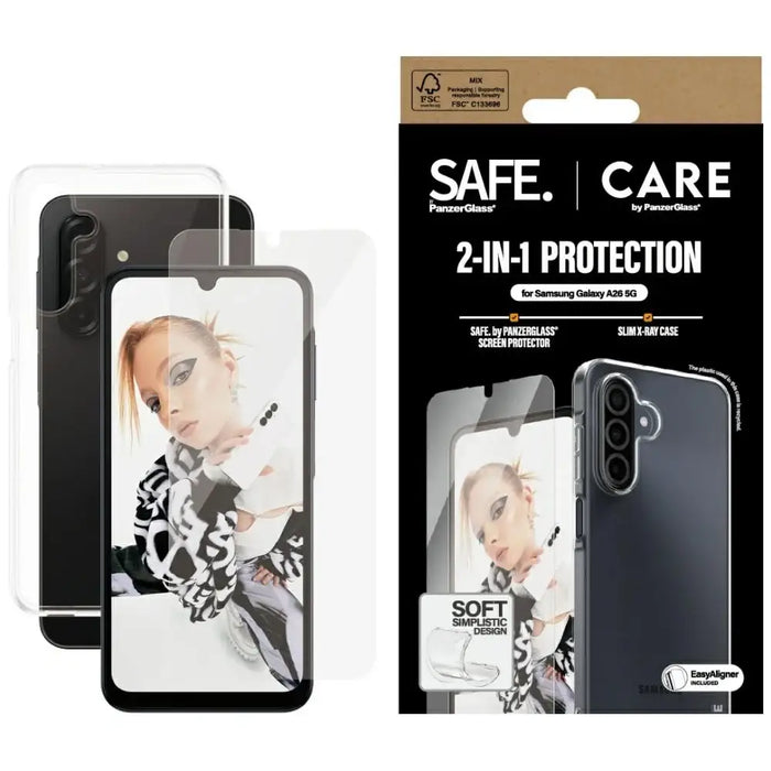 Кейс CARE by PanzerGlass Fashion 2in1 + стъкло за Samsung