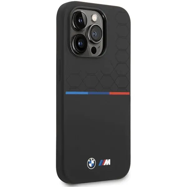 Кейс BMW M Silicone Pattern за iPhone 14 Pro Max черен