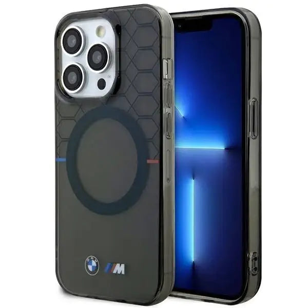 Кейс BMW Pattern MagSafe за iPhone 13 Pro / сив