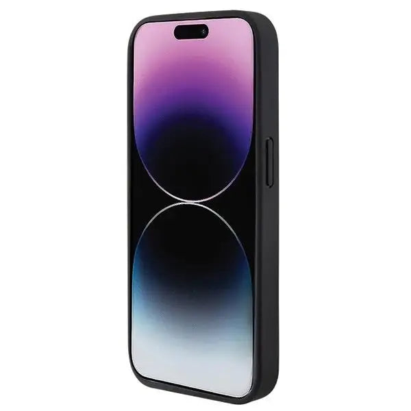 Кейс BMW Quilted Tricolor MagSafe за iPhone 15 Pro Max черен