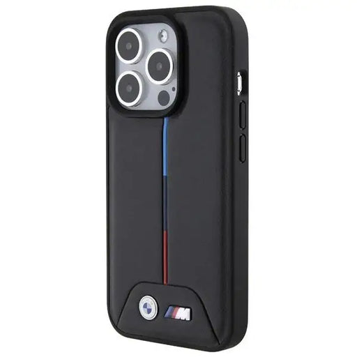 Кейс BMW Quilted Tricolor за iPhone 15 Pro Max черен