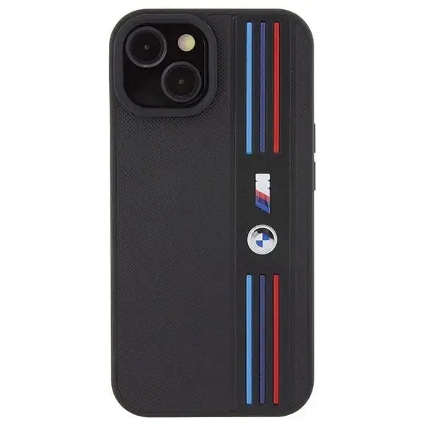 Кейс BMW Tricolor M Collection за iPhone 15 черен