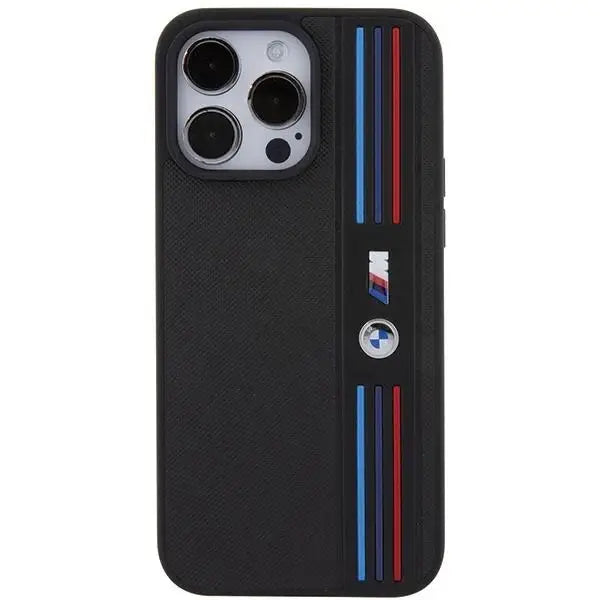 Кейс BMW Tricolor M Collection за iPhone 15 Pro Max черен
