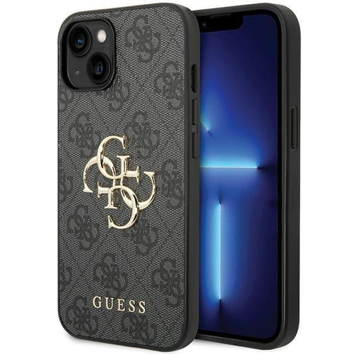 Кейс Guess 4G Big Metal Logo за iPhone 15 Plus сив